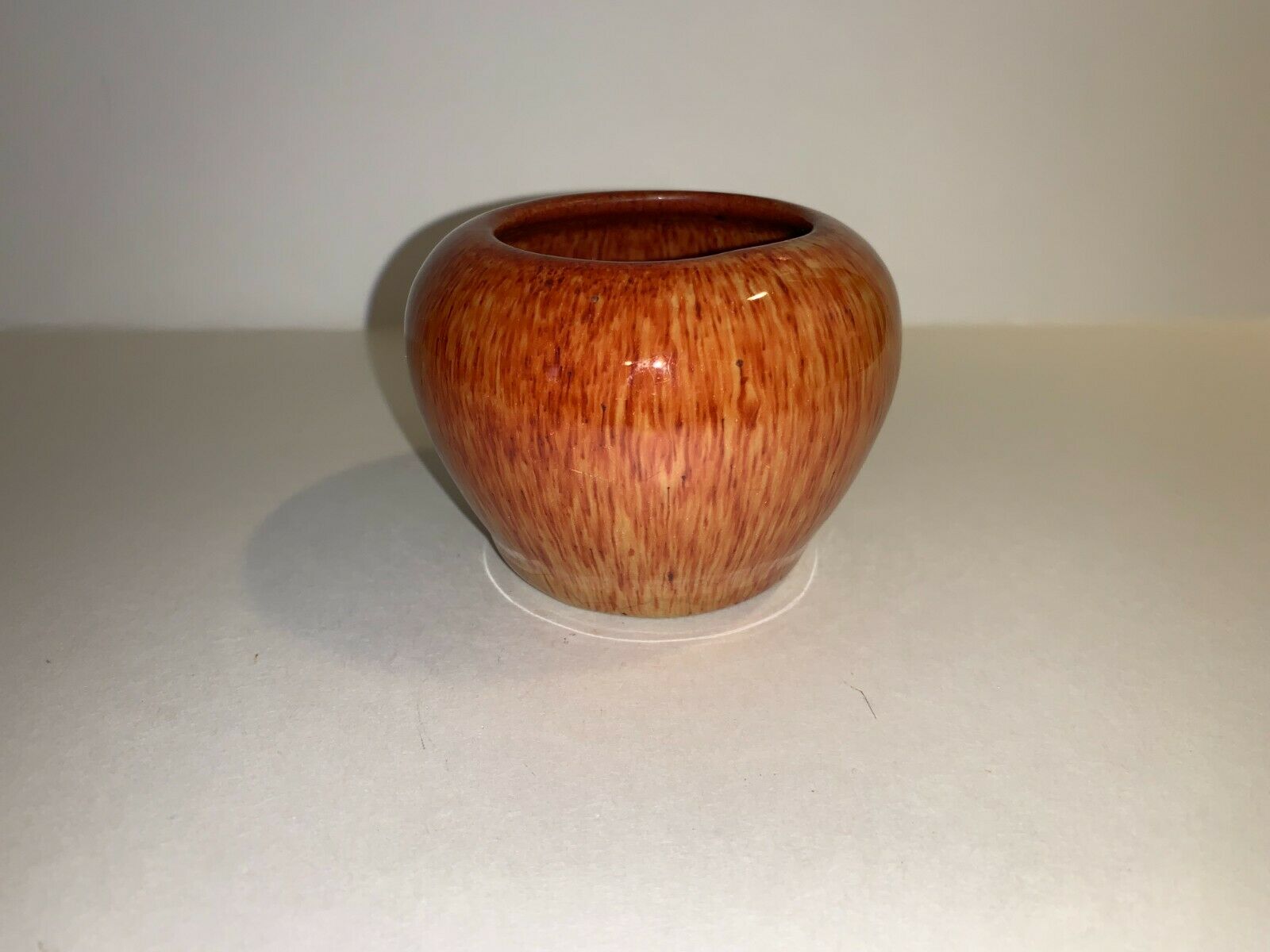 Waco Bybee Kentucky Pottery Small Vase Strawberry Glaze Cornelison Selden Waco
