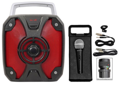 Rockville Rockbox 6.5" Rechargeable Portable Bluetooth Karaoke Speaker+mic