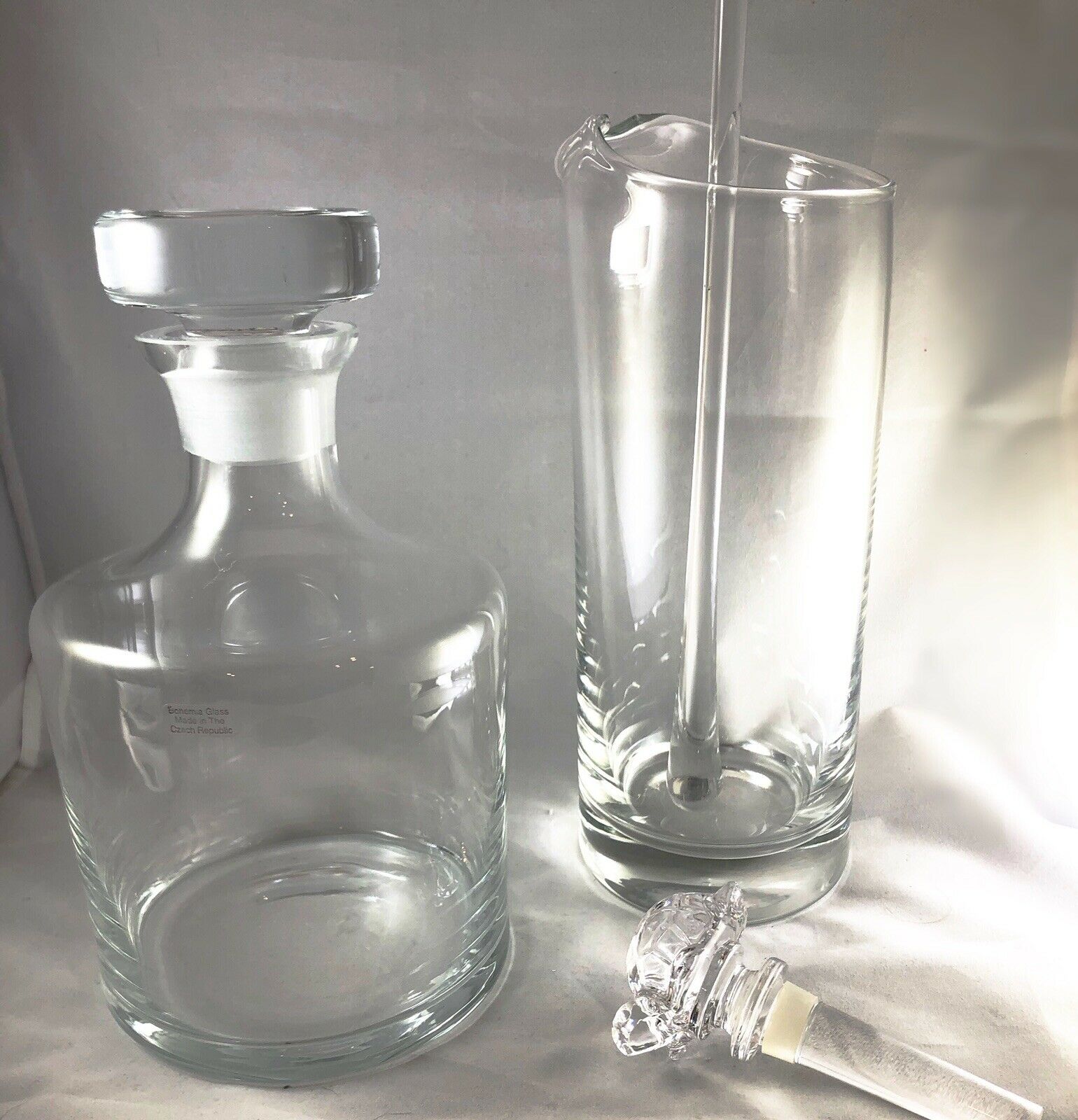 Crate And Barrel Barware Plus Towle Lead Crystal Stopper