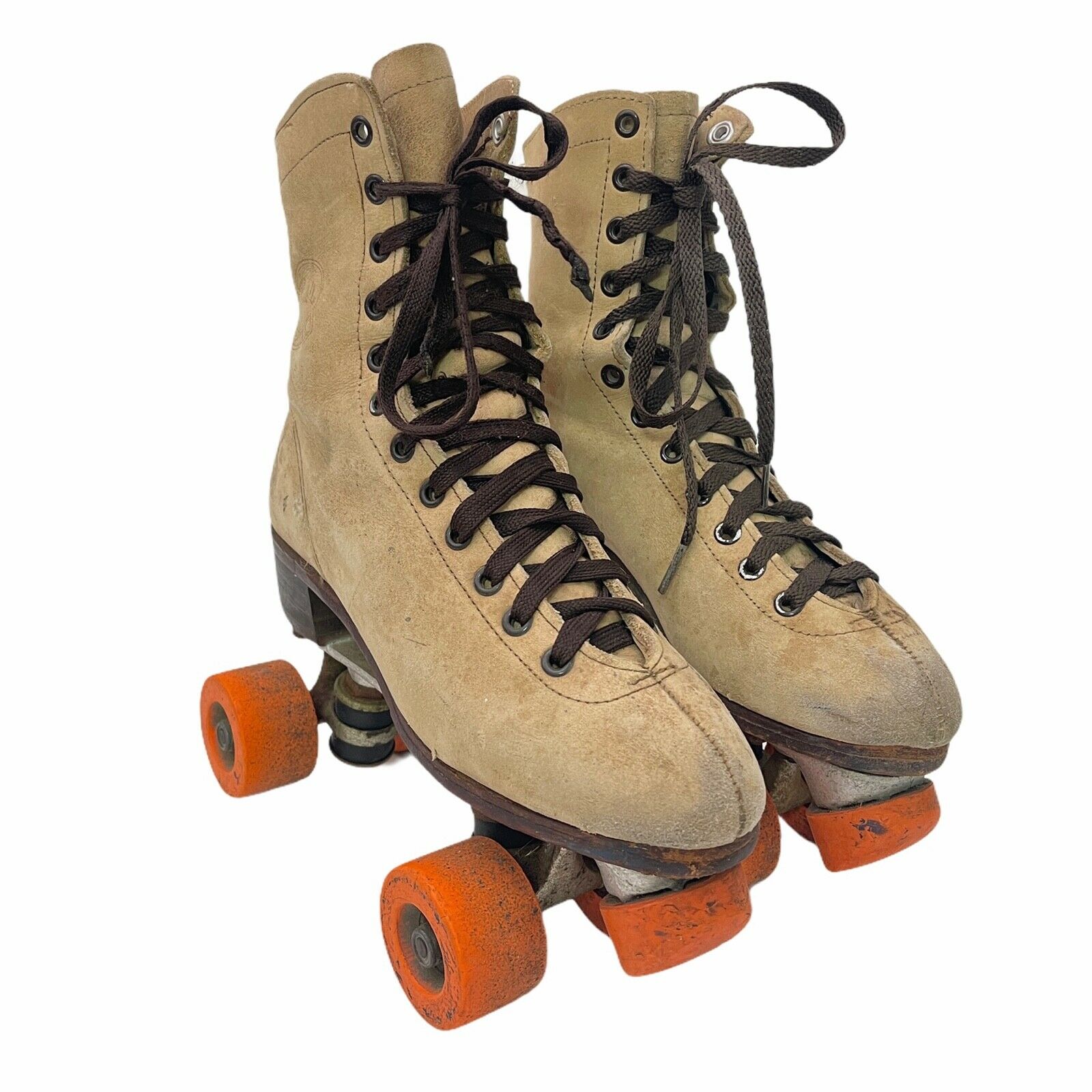 Vintage Riedell Roller Skates Mens Size 6 Suede Rental Skates #8