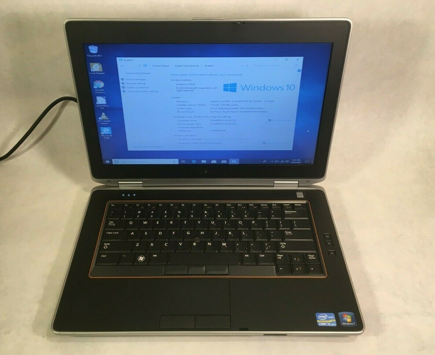 Dell Latitude E5420 14" Laptop Intel Core I5 2.4ghz 4gb - 250gb Hdd Windows 10