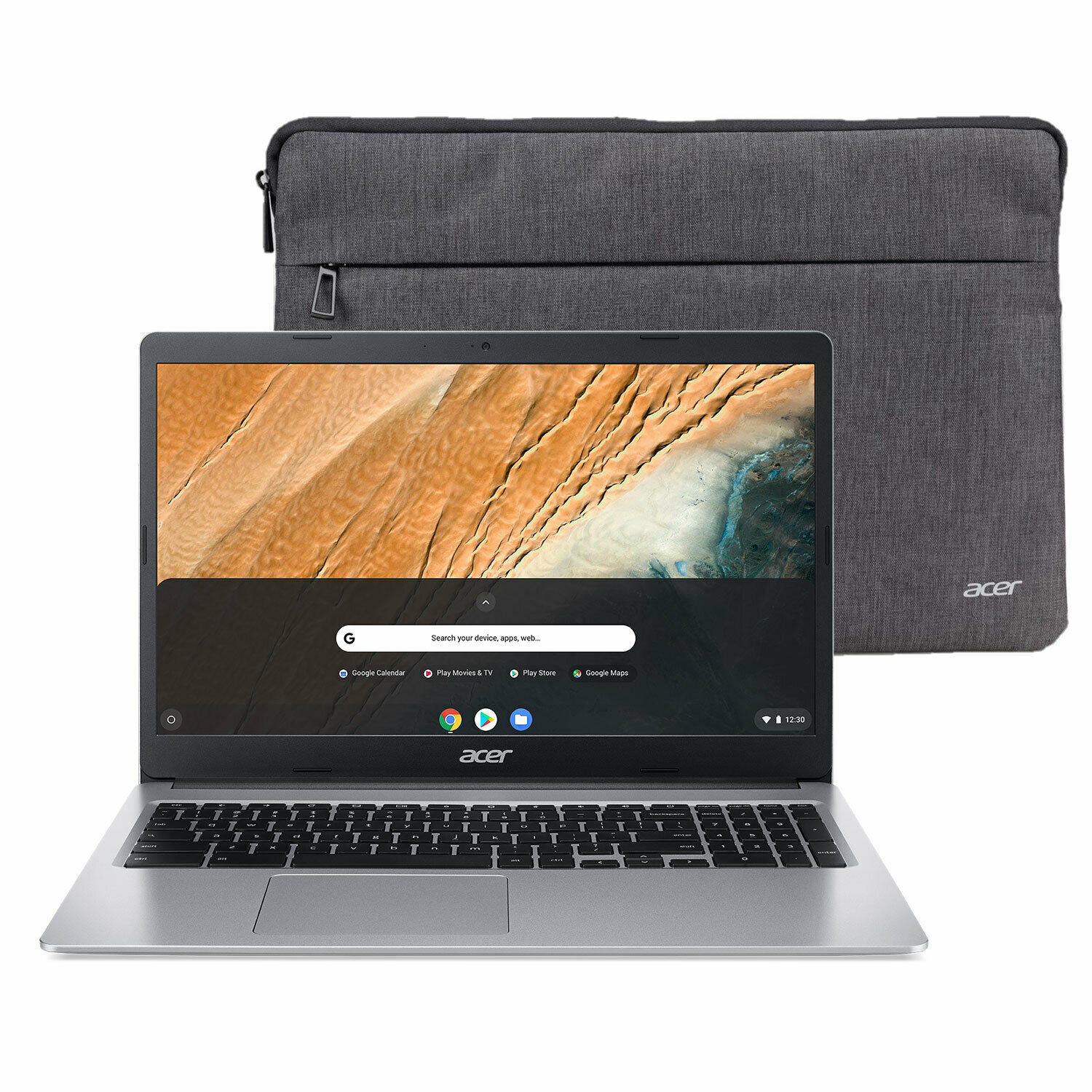 New 🔥 Acer Chromebook 15.6" Hd Intel N4000 4gb Ram 32gb Emmc Sleeve Bundle 💪