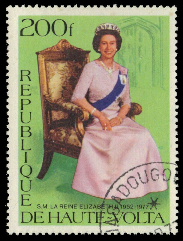 Upper Volta 436 - Queen Elizabeth Ii Silver Jubilee (pf56405)