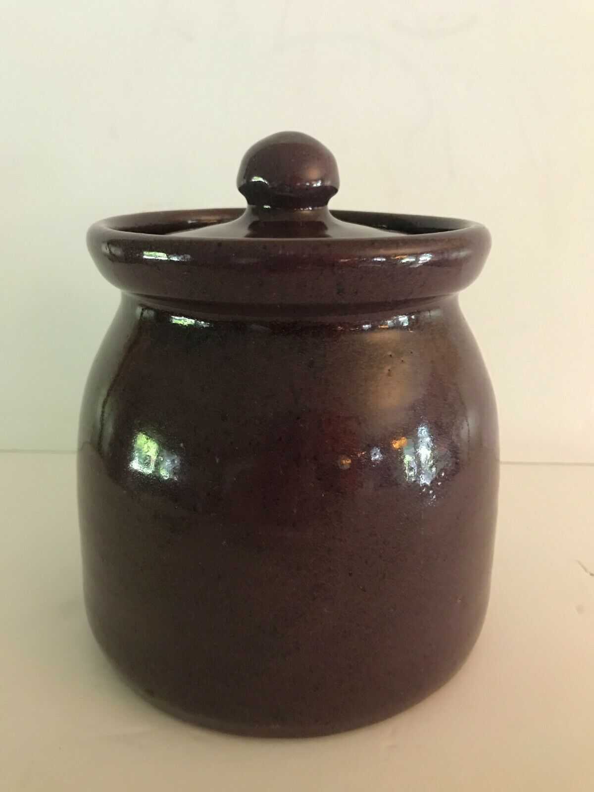 Bybee Pottery Purple Canister 6 1/2" Tall
