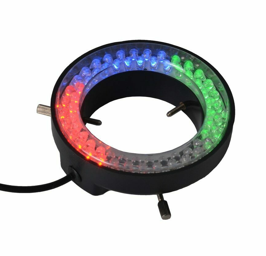 Adjustable 60 Led Ring Light 4 Color For Industry Microscope W/ac Power Adapter